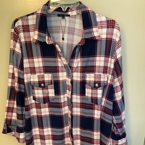 Women’s Plus size 2x Paper Moon Plaid Top